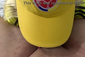 Latina mother-in-law loses bet and sucks cock after the argentina vs colombia final. she has a fat curvy ass and big pussy.