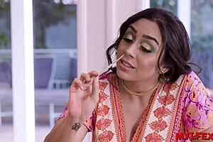 veronica rayne gets a slippery massage that turns into a huge tits fucking session