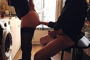 Wow, morning erection out at the cafe behind my stepmother-in-law!