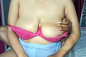 Hot Indian Desi Bhabhi Big Boobs Oil Massage With Huge Tits