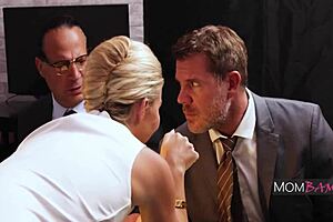 Helping Insecure Step Mom With Intense Bent Over Fucking And Shaved Pussy Licking