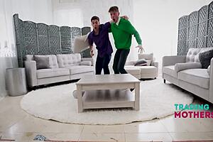 Milfs dominate and train their submissive step sons.