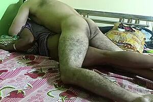 black matured aunty gets fucked in asshole by husband, moaning and crying loudly