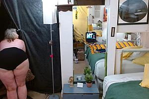 Dawnskye1962 Rocks August Panty Parade With Curvy Body And Fuzzy Pussy Display