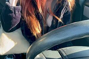 artemisia love flashing big tits in car ride under sun 😍