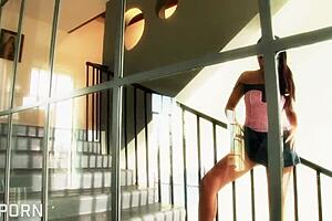 Brunette milf natural tits hot sex fucked by hot cock.