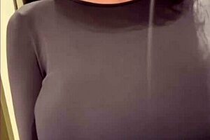 sexy petite 18+ milf diana lark undressing in bathtub