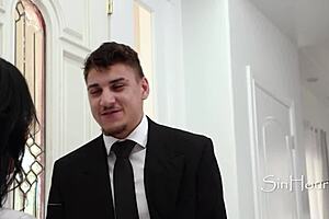 Slippery holiday massage turns into wild sensual sex