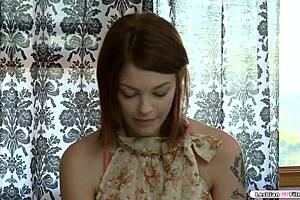 Busty MILF eagerly licks horny youngster's wet pussy