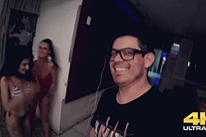 Brazilian milf's big natural tits and pussy in sauna sex with monster cock gaucho