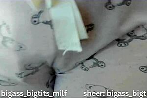 Pajama-clad Latina indulges in solo clit play for pleasure