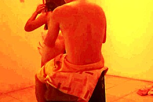 The prostitute from the brothel gave me a great ball sucking for free in exchange for the new trendy cell phone in the cabaret