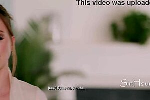 Tutor lexi luna teaches tyler cruise with stepmom watching 😏