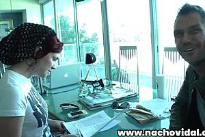 Behind the scenes preparation for the office consultation scene with nacho