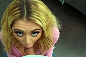 Lonely HOUSEWIFE SPENDS QUALITY TIME SUCKING HER STEPSON'S MONSTER COCK WITH BIG TITS