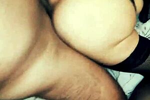 Naughty wife in stockings begs for hard anal