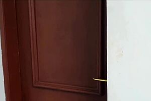 He surprised me while making coffee with intense anal action