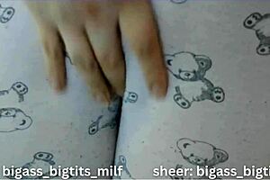 she masturbates in pajamas, big ass milf