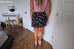My step mother is a latina and she wears sexy lingerie, I fuck her big ass and tits
