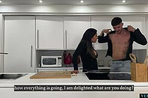 big ass latina milf fucked by boyfriend's friend in house.