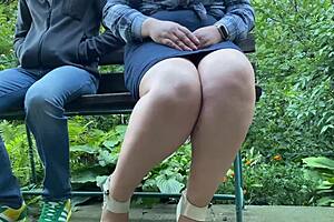 Public toilet tryst with chubby amateur and her wet pussy