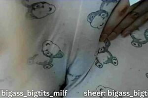 she masturbates in pajamas, big ass milf