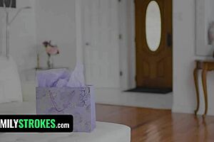 Blonde milf Karina Kean gets fingered in stockings and heels.