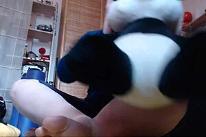 Nicoletta Cums On Her Favorite Stuffed Toy And Fills It With Pee And Squirting