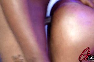 blonde milf kali kavalli is banging her big glass dildo in a group softcore session with toys