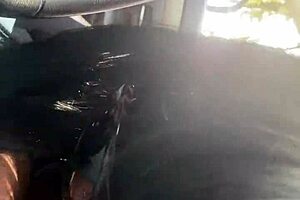 i need a ride from this tall milf in lingerie showing her huge ass