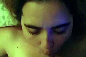 Milf Brunette Deepthroats Husband In Pov