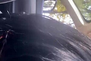 i need a ride from this tall milf in lingerie showing her huge ass