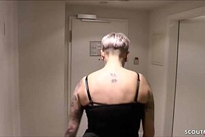 Does german milf cat cox take two big black cocks?