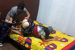 Stepmother caught masturbating in apartment begs for help to finish homemade porn video