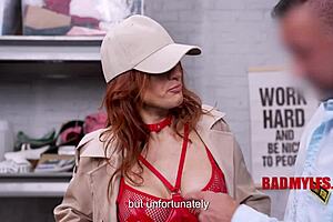 i see the tiny redhead senator getting blackmailed into rough sex