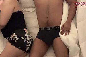 i'm scared stepdad getting fucked by my daugther while wife is behind