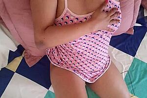 Mexican Step-Cousin Shows Erotic Movements Before Masturbating