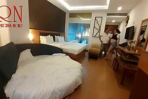 Lick her navel and juicy pussy. He poured drink in and sipped from her body.