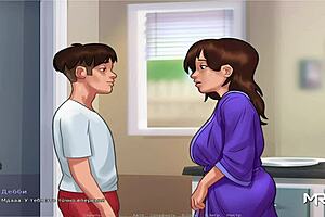 Mature woman enjoys stroking my cock.