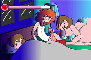 Relaxing on the couch with friends in this comedy series