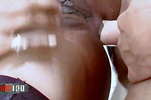 Anal fuck on the bed with Shania, that delicious 18+ french black girl 😍