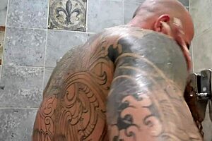 Huge Guy Nailed Me Hard in the Bathtub. I Couldn't Stop Moaning from the Intense Action!