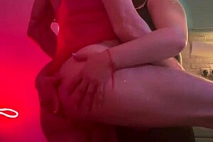 Trans girlfriend pounds neighbor's mouth and ass