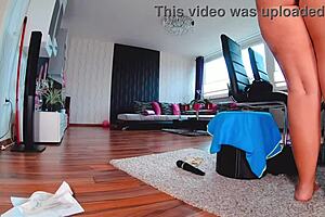 Close-up shots of a wet pussy and big tits