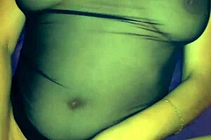 real intimate moment with slender wife