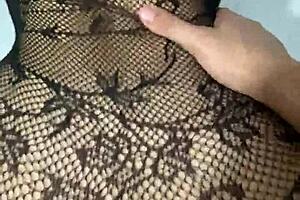 Big ass mature woman in lingerie says, 'I want your cum inside me.'