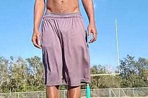 is this teacher working out with her father in law?