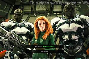 Tales from Unending Void 22 - Busty redhead translator squirts in blowbang.