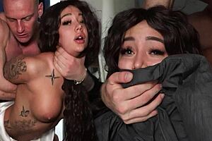 I’m still shocked your mom’s whore house is busy, Lera Murr gets pounded doggystyle in bedroom chaos