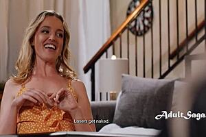 Erotic Poker Adventure! Husband Sleeps As Women Scissor And Lick Pussies!